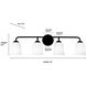 Norah 4 Light 32 inch Brushed Nickel Vanity Light Wall Light
